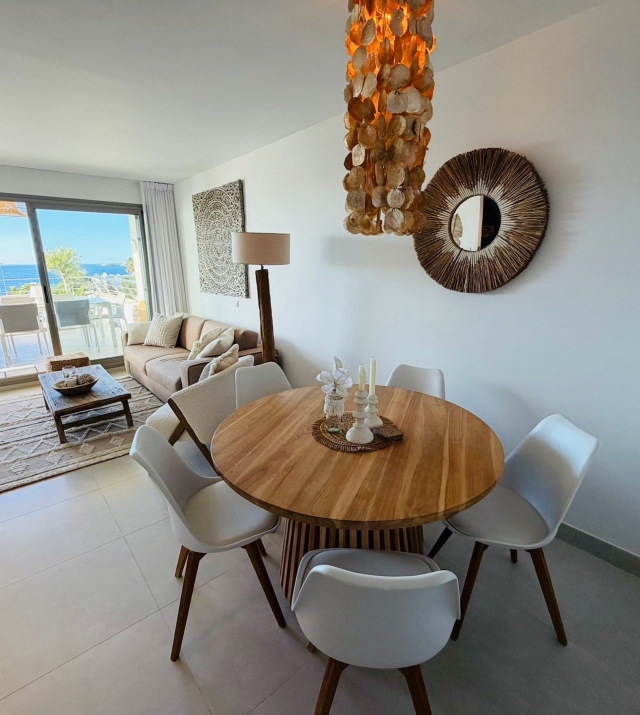 Resa Estates Ibiza Cala Tarida sea views apartment te koop dining .jpeg